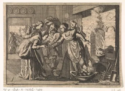 In Langengunz (Hessen) wordt het boekje "Paradyshofken" onbeschadigd uit een brandende oven gehaald, 1624