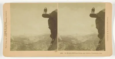 In Midair 3000 feet from anywhere, Yosemite, Cal.