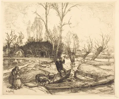 In the Deluged Marsh - The Shepherd (Au marais inonde - Le berger)