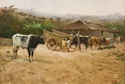 In the field