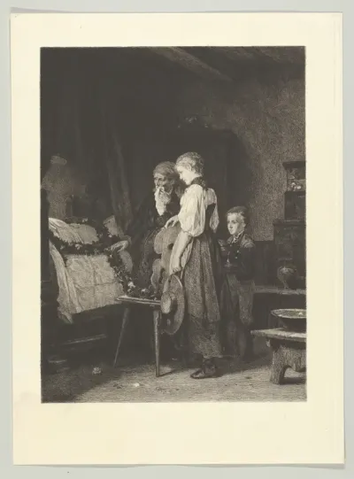 In the House of Mourning, from "American Art Review", vol. 1, no. 8 (republished in "The Art Journal," October 1880)
