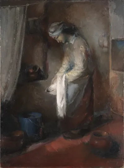 In the kitchen