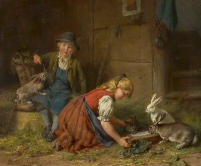 In the rabbit hutch