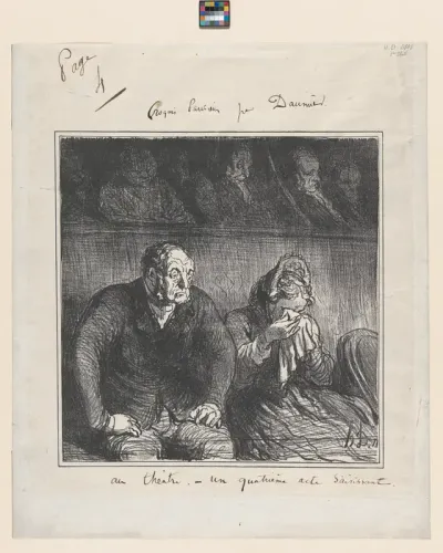 In the theater - a gripping fourth act, from 'Theater sketches'
