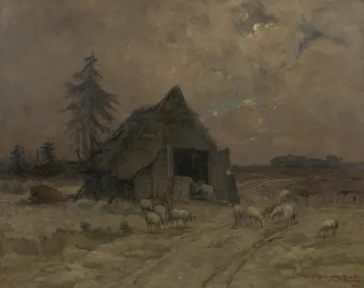 In the Veluwe: the heath of Bennekom