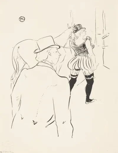 In the Wings of the Folies-Bergere:  Mrs. Lona Barrison with Her Manager and Husband