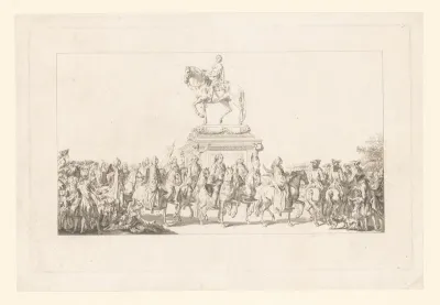 Inauguration de la statue de Louis XV