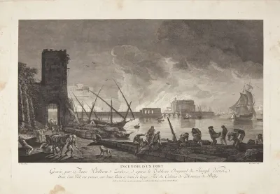 Incendie d'un port