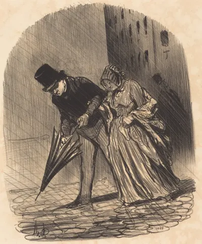 Inconvénient d'un parapluie a ressorts trop compliqués