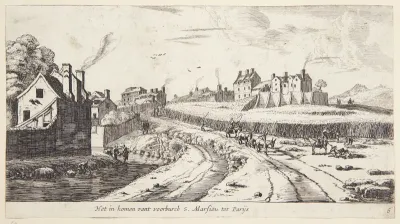 Indfaldsvejen til Saint Marceau nær Paris