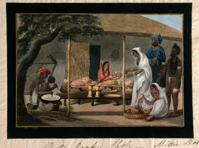 India: a pastry cook's shop
