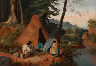 Indians Cooking Maize