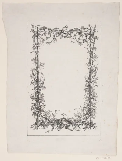 Indramning: Blomster og Fugle