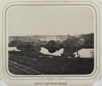 Industrial Buildings (Reflected in Erie Canal, Meadville?)