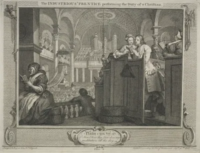 Industry and Idleness: The Industrious Prentice Performing the Duty of a Christian