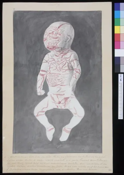 Infant with perforated skin