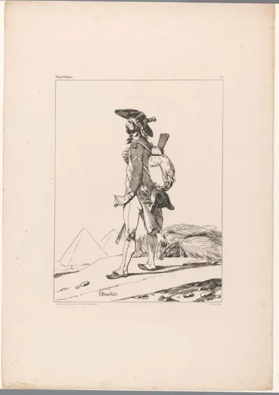 Infanterist van het Republikeinse leger in Egypte