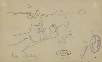 Infanteristen een landschap