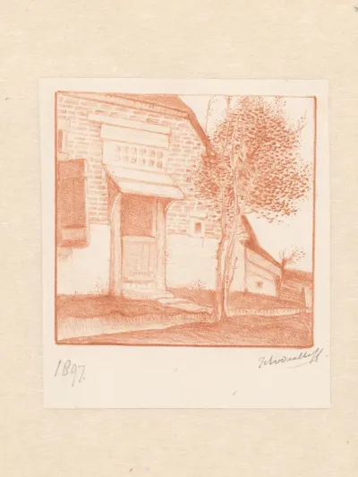 Ingang van een boerderij