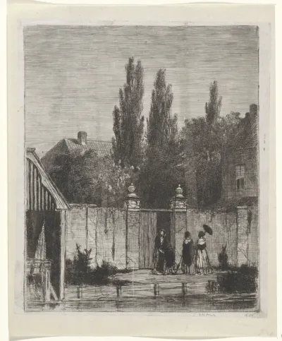 Ingang van een tuin aan het Zieken te Den Haag