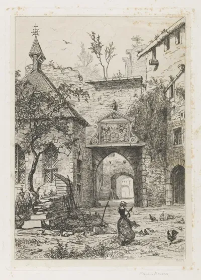 Ingang van het kasteel van Hollenfeltz