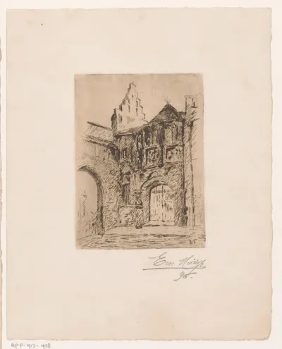 Ingang van het museum van oudheden