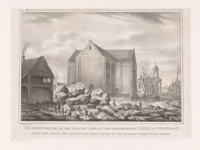 Ingestorte toren te Westzaan