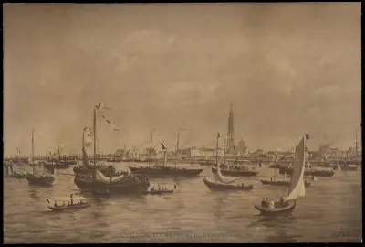 Inhuldiging der nieuwe Scheldekaaien, 26 juli 1885