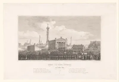Inhuldiging van de Colonne de Juillet in Parijs