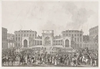 Inhuldiging van koning Willem I op de Place Royale