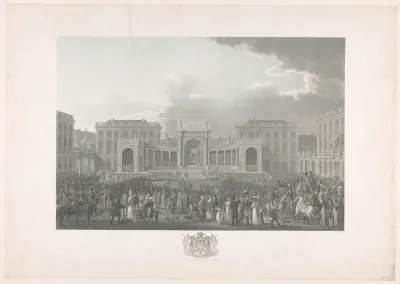 Inhuldiging van Willem I te Brussel op 21 september 1815