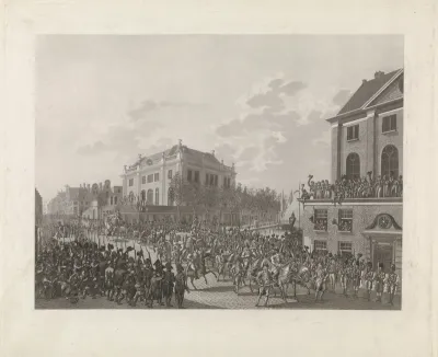 Inkomst van Lodewijk Napoleon te Amsterdam, 1808