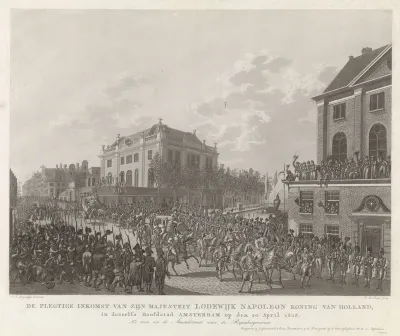 Inkomst van Lodewijk Napoleon te Amsterdam, 1808