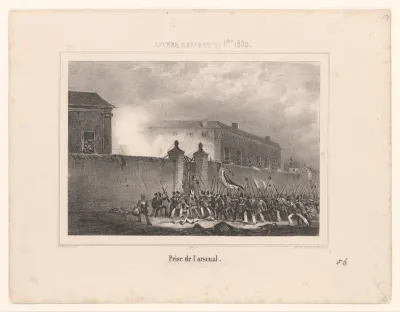 Inname van het Arsenaal te Antwerpen, 1830
