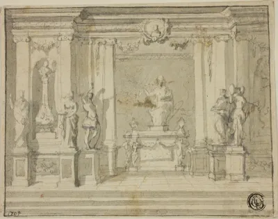 Inner Portico with Statues