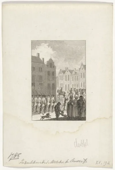 Inrukken van militairen in Amersfoort, 1785