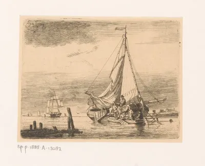 Inschepen en inladen op een zeilboot