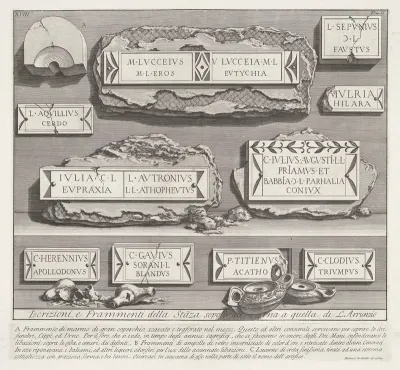 Inscripties en fragmenten uit een graftombe