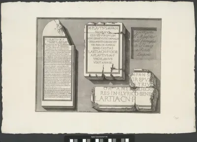Inscripties uit het mausoleum van de Plauzi familie