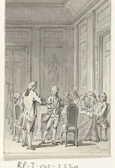 Installatie van Willem V als stadhouder in de Staten Generaal, 8 maart 1766
