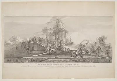 Installation of Fireworks Held at Versailles in 1729 for the Birth of the Dauphin