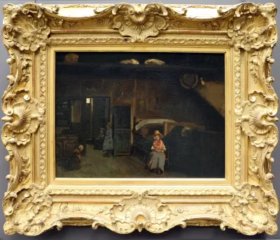 Intérieur au mas Bilier, près de Limoges