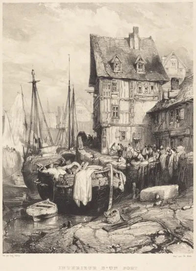 Intérieur d'un port