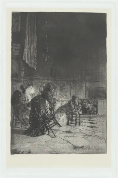 Intérieur de l'église à Milan (Interior of a Church in Milan [sic]