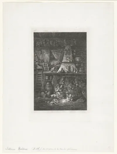 Intérieur de paysans de la Haute-Garonne