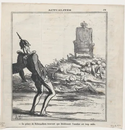 Intérieur d'un magasin de St. Pétersbourg..., from Actualités, published in Le Charivari, December 23, 1854