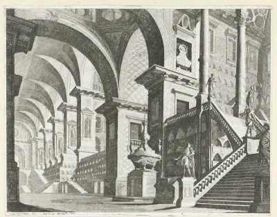 Interieur met lange gang