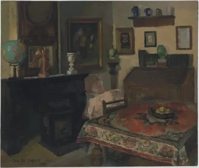 Interieur met wieg