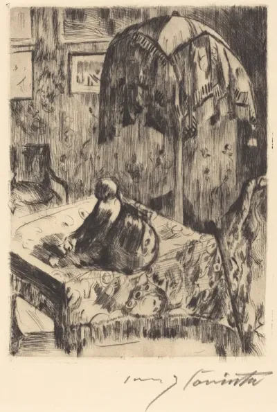 Interieur mit Stehlampe (Interior with Floor Lamp)