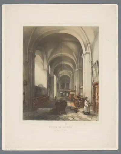Interieur van Abdijkerk Rolduc